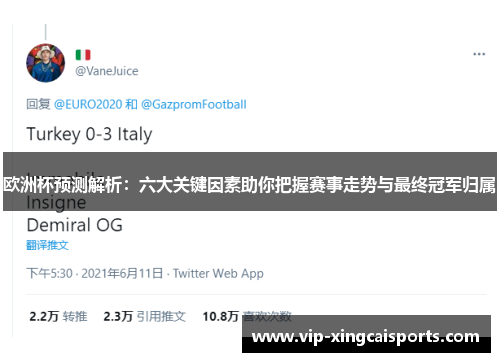 欧洲杯预测解析：六大关键因素助你把握赛事走势与最终冠军归属